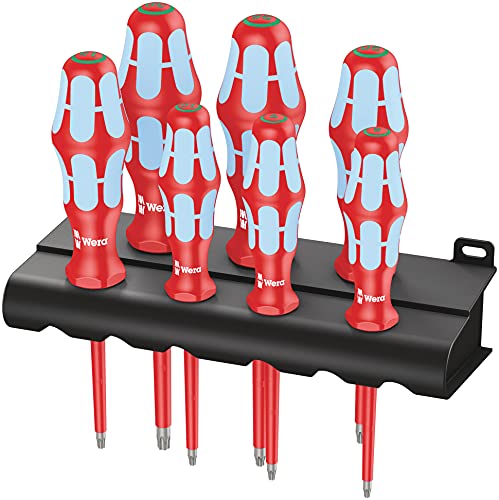 (-68%) Wera 3167 i/7 VDE-isolierter TORX® Schraubendrehersatz, Edelstahl + Rack, 7-teilig