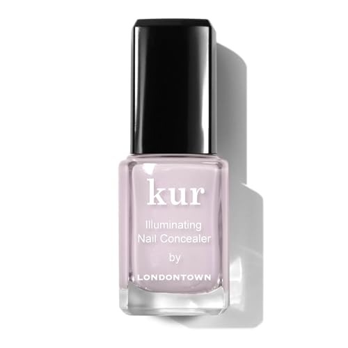 LONDONTOWN Pink Illuminating Nail Concealer, Sheer Brightening Nail Polish & Strengthener for Yellowing, Damaged or Discolored Nails, Natural Nail Perfector, Light Sheer Pink, 21+ Free, 0.4 Fl Oz