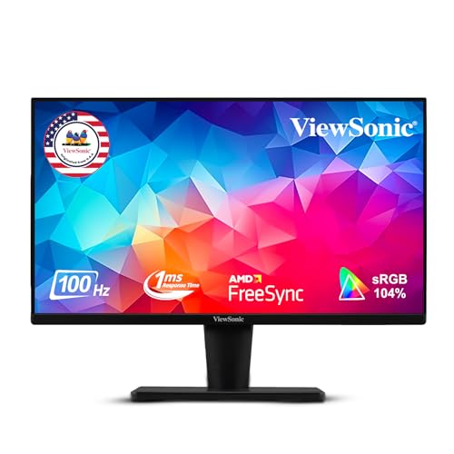 ViewSonic VA2215-H-1N 22inch (55.88 Cm) FHD 1920 x 1080p Monitor | Bezel-Les | 100 Hz | Srgb104% | 1ms Response time | Eye ProTech for Comfort Viewing
