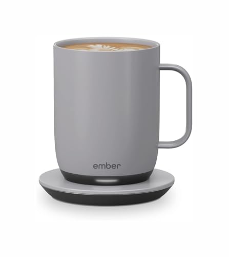 Ember Temperature Control Smart Mug 2, 14 Oz, App-Controlled Heated Coffee Mug with 80 Min Battery Life and Improved Design, GrayModel