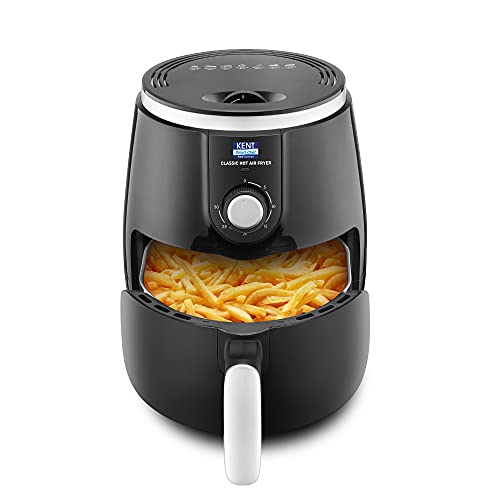 KENT Classic Hot Air Fryer 4L 1300 W | 80% Less Oil | Instant Electric Air Fryer | Auto Cut Off | Fry, Grill, Roast, Steam, and Bake | 1 Year Warranty