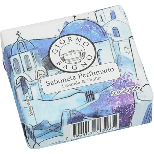 Sabonete em barra, Giorno Bagno, Lavanda e Vanilla, 100g | Espuma cremosa que limpa mãos e corpo sem ressecar e deixa fragrância delicada que permanece na pele