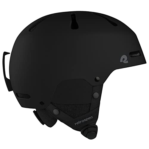 Retrospec Comstock Ski Helmet - Snowboard Helmet for Adults & Youth - Adjustable Fit with Protective Shell and Breathable Vents for Men, Women, Boys & Girls