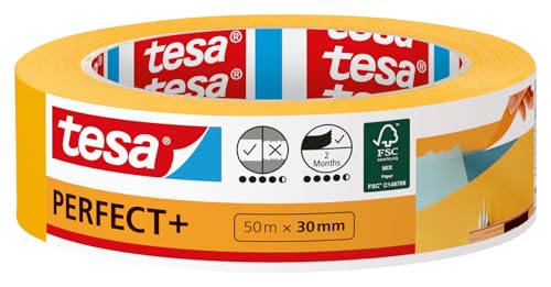 (-33%) tesa Malerband Perfect+ - Gelb - 50 m x 30 mm