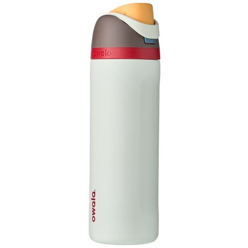 Owala FreeSip Insulated Stainless Steel Water Bottle with Straw, BPA-Free Sports Water Bottle, Great for Travel, 24 Oz, Boneyard