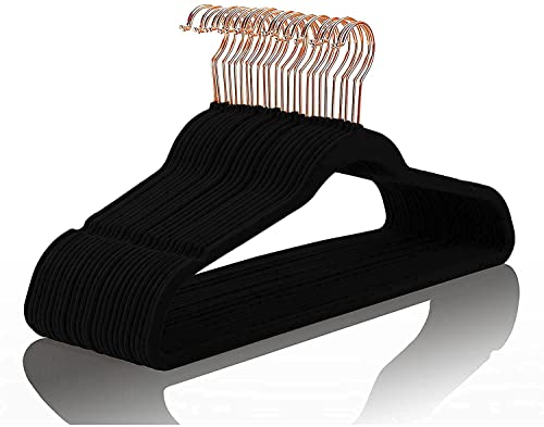 Golden Bird Pack of 30 Premium Plastic Hanger Clothes Hangers for Hanging, Elevate Your Wardrobe Organization Space Saving Clothes Hangers for Wardrob