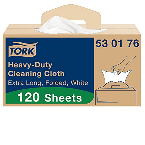 (-33%) Tork Extra-Starke Reinigungstücher Weiß W7, Einzeltuchentnahme, 1 × 120 Tücher, 530176