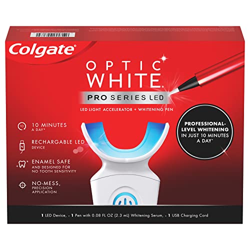 Colgate Optic White Pro Series LED Whitening Kit (Rechargeable)