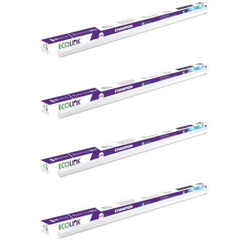 EcoLink 20w LED Batten/Tubelight | Champion Compact 4-ft LED Batten for Living Room & Bedroom | Cool White,Pack of 4