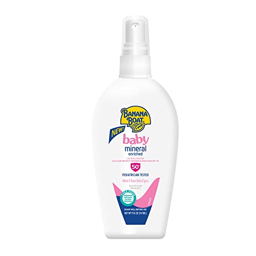 Banana Boat Mineral Enriched Baby Sunscreen Spray SPF 50 5oz
