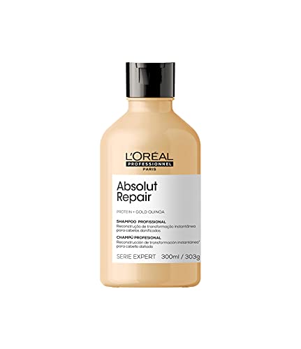 L'Oréal Professionnel Serie Expert Absolut Repair, Shampoo Reestruturante para Cabelos Danificados com Gold Quinoa e Pro...
