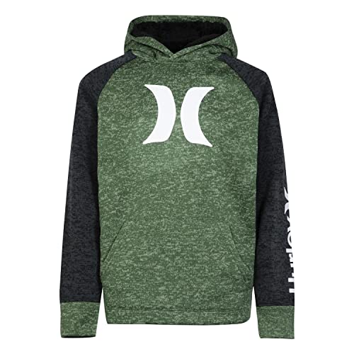 Hurley Boys' One and Only Pullover Hoodie, Dutch Green, 4T