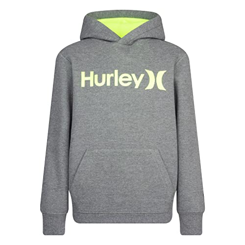 Hurley Boys Pop Core Fleece Pullover, Dark Grey Heather, 4T