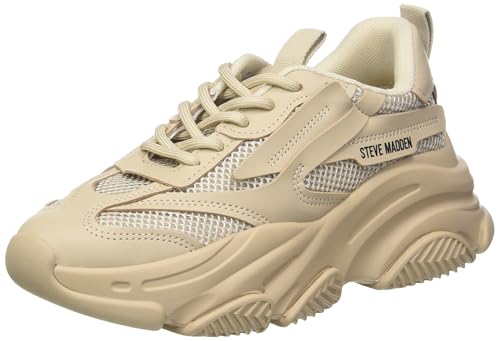 Betsey Women's Possesion Sneaker, Tan, 7.5