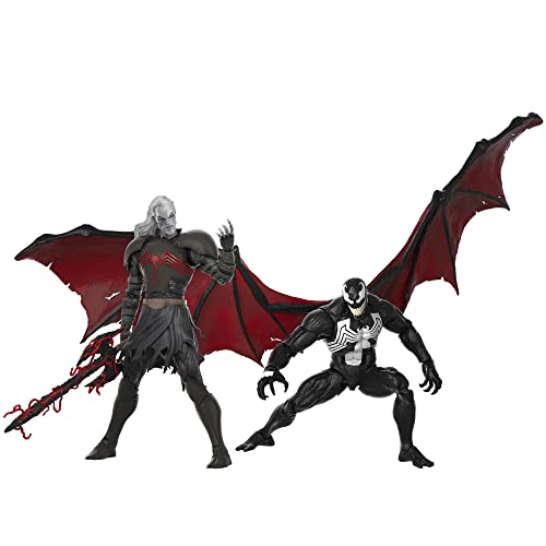 Marvel Legends Series 60th Anniversary, Knull and Venom 2-Pack King in Black 6-inch Action Figures, 5 Accessories