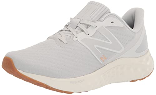 New Balance Women's Fresh Foam Arishi V4 Running Shoe, Summer Fog/Nimbus Cloud/Light Gold Metallic, 12 Wide