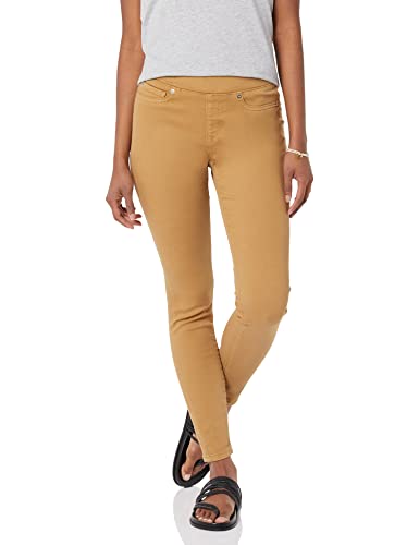 Amazon Essentials Women's Mid-Rise Stretch Pull-On Jegging - Discontinued Colors, Light Camel, 8 Short