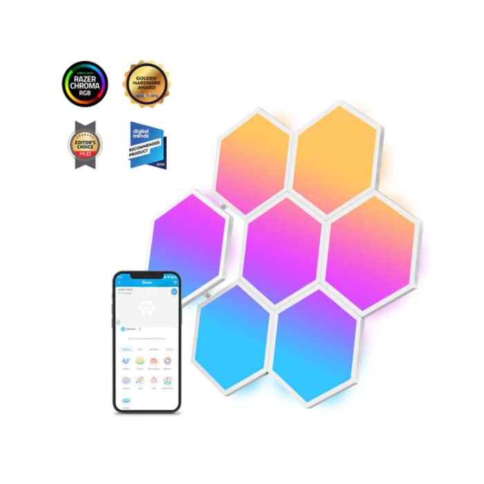 (-41%) Govee LED Sechseck Hexagon Panel Gaming,10 RGBIC Smart Wandleuchte