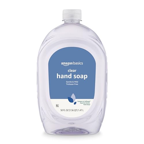 Amazon Basics Gentle Mild Clear Liquid Hand Soap Refill Triclosan-Free