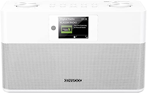 Kenwood CR-ST80DAB-W Stereo-Kompaktradio (2 x 10 W RMS, Bassreflex Lautsprecher DAB+, UKW, Bluetooth, Weckfunktion, Sleeptimer, TFT-Farbdisplay, Fernbedienung)