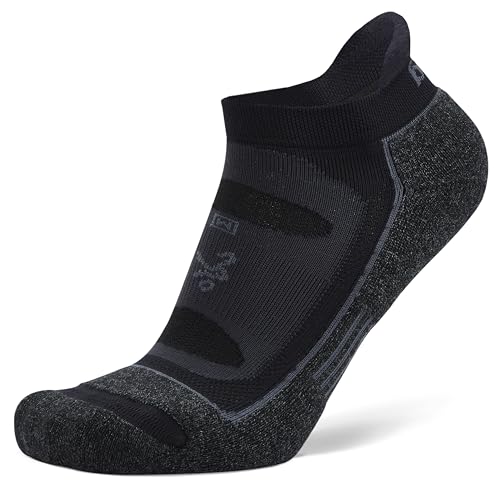 Balega Blister Resist Performance No Show Athletic Running Socks for Men and Women (1 Pair), Black, Medium