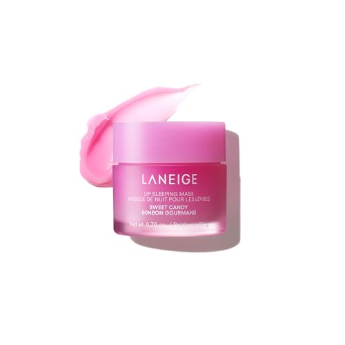 LANEIGE Lip Sleeping Mask: Hydrating & Nourishing Korean Overnight Lip Treatment Mask with Shea Butter, Vitamin C & Murumuru, Antioxidants For Flaky, 