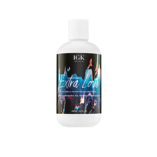 IGK Extra Love Volume & Thickening Conditioner for Fine, Flat Hair, 8 Oz