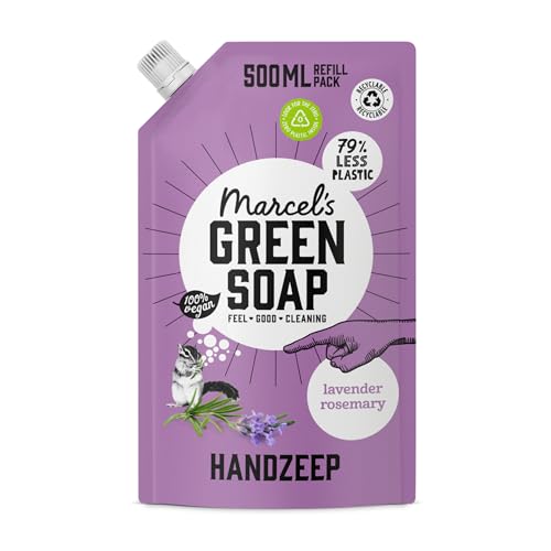 (-37%) Marcel's Green Soap - Handseife Nachfüllpack Lavendel & Rosmarin - Refill - Vegan - 500 ml Handseife