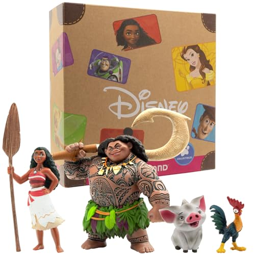 🔥 STARKER PREIS (-30%) Bullyland 13261 - Spielfiguren Set Walt Disney Vaiana mit Vaiana, Halbgott Maui, Schwein Pua & Heihei, detailgetreu, ideal als kleines Geschenk für Kinder ab 3 Jahren
