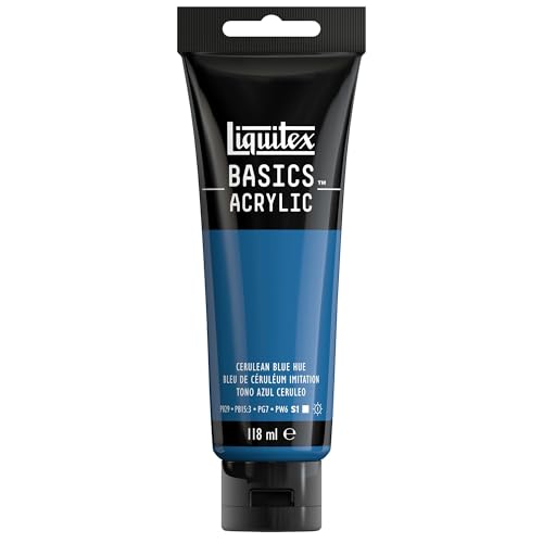 LIQUITEX Basics Acrylic Paint, Cerulean Blue Hue, 118 ml Tube