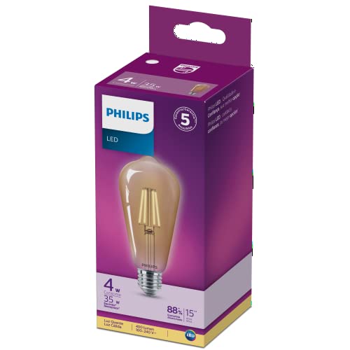 Lâmpada Led Philips Filamento 4W bivolt (100-240V) bulbo ST64 base E27