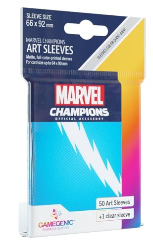 Marvel Champions The Card Game Official Quicksilver Art Sleeves, exact product listing photograph