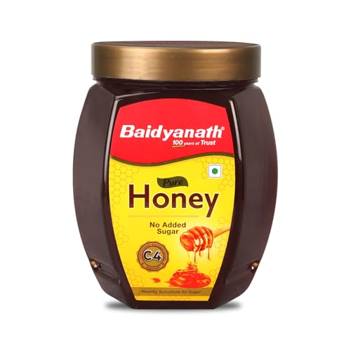 BAIDYANATH AYURVED Pure Honey - 1KG | C4 Approved - International Standard | 100% Natural with No added Sugar | Rich Source of Anti-Oxident & Natural 