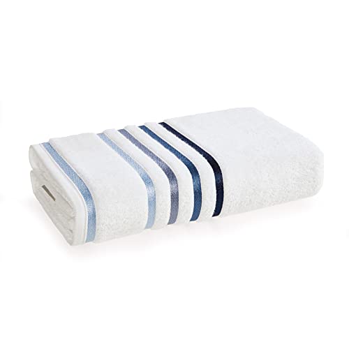 Karsten - Toalha de Banho Lumina Branco com Azul70 X 140 Algodão