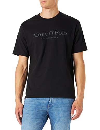(-41%) Marc OߴPolo Herren T-Shirt aus Bio-Baumwolle mit Rundhalsausschnitt, Schwarz (Black), XL