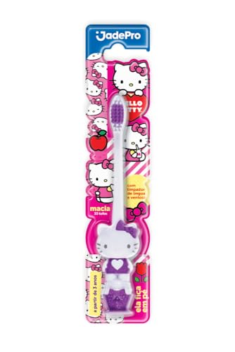Escova Dental Jadepro 341 Hello Kitty 3D, Macia