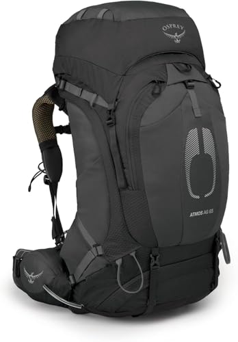 Osprey Atmos AG 65L Men's Backpacking Backpack Small Medium Black