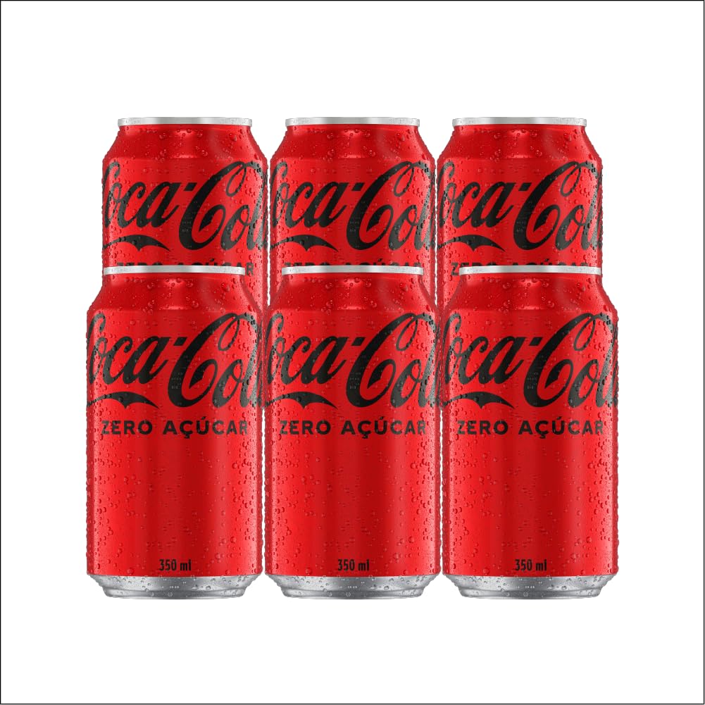 Pack de Coca-Cola sem Açúcar 350mL - 6 unidades