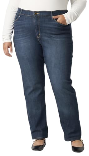 Levi Strauss Signature Gold Women's Modern Straight Jeans Mid-Rise Stretch Denim (Available in Plus Size), Angel Island, 14 Regular