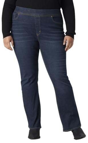 Levi Strauss Signature Gold Women's Totally Shaping Pull-On Bootcut Jeans High-Rise Stretch Denim (Also Available in Plus Size), Point Bonita 5d, 14 Long