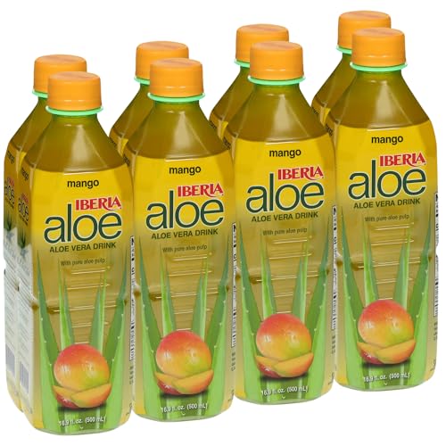 Iberia Aloe Vera Drink With Al...Mango,16.9 Fl Oz (Pack of 8