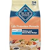 Blue Buffalo Life Protection Formula Large Breed Puppy Dry Dog Food with DHA, Vital Nutrients & Antioxidants, Made with Natural Ingredients, Chicken & Brown Rice Recipe, 34-lb. Bag