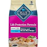 Blue Buffalo Life Protection Formula Chicken & Brown Rice Small Breed Senior Dry Dog Food, Supports Immunity With Antioxidant-Rich LifeSource Bits, Promotes Healthy Muscles, Skin & Coat Health, 5 lbs.