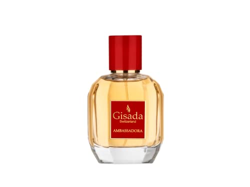 Gisada Ambassadora Women's Perfume - Perfumes for Women with Oriental, Sweet, Floral, Warm Fragrance - Daily Wear Women's Cologne with Juicy, Fruity, Spicy Scent - Made in Switzerland - 1.7 fl. oz.