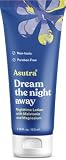 ASUTRA Dream the Night Away | Magnesium Lotion for Sleep, 100mL | With Melatonin for Sleep and Moisturizing Shea Butter, Nighttime Magnesium Cream w/Lemongrass Scent