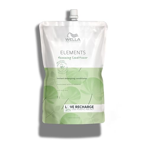 🔥 STARKER PREIS (-25%) Wella Professionals Elements Renewing Conditioner – Anti Frizz Haarspülung mit natürlichen Inhaltsstoffen für trockenes Haar und empfindliche Kopfhaut – Nachfüllpack 1 l