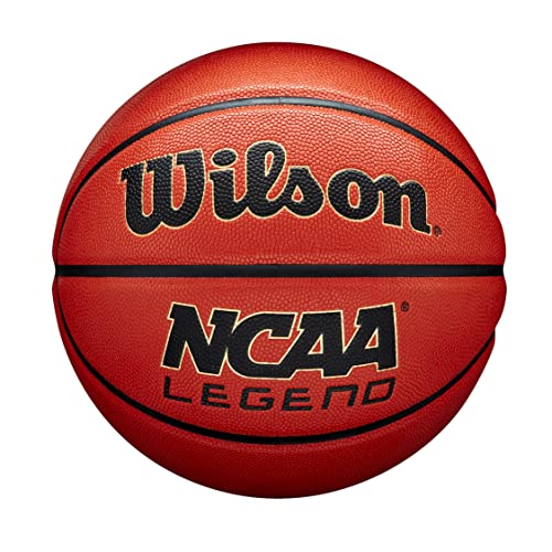 Wilson NCAA Legend Basketball - Size 6 - 28.5",Orange/Black