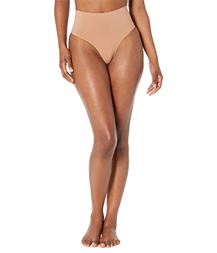 SPANXshape Everyday Shaping Thong - Core Control Shapewear Underwear - Invisible Under Clothes - Seamless Design - Naked 3.0 - Small