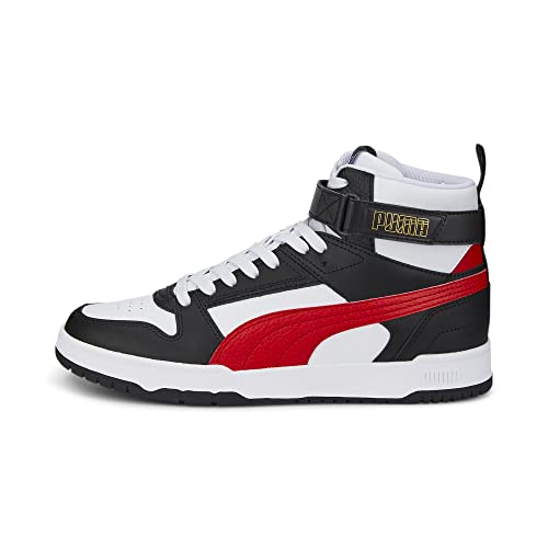 (-48%) PUMA Unisex RBD Game Sneaker, White-HIGH Risk RED Black Team Gold, 37.5 EU