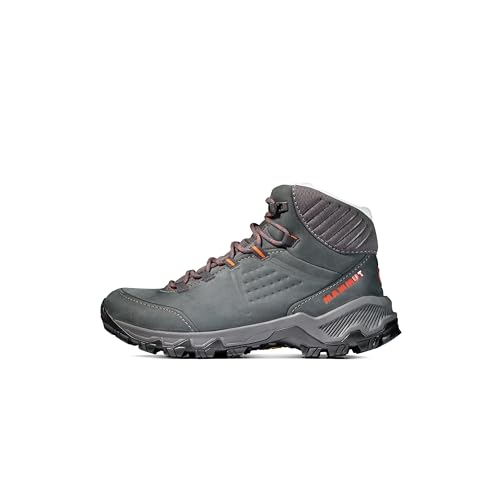 (-51%) Mammut Nova IV Mid LTH Women | Wanderschuhe für Damen, Trekkingschuhe für Hiking und Wandern, Outdoor Schuhe, Leichte Bergschuhe, Mit Vibram Außensohle | Black-Hot Red, 3.5